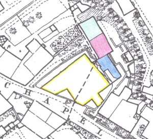 OS_1873_map_showing_properties_behind_Chapel