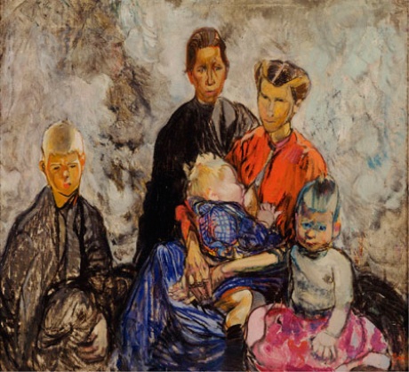 Belgian refugees by Hodgkins