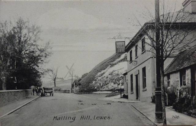 Malling_Hill_Lewes_postcard