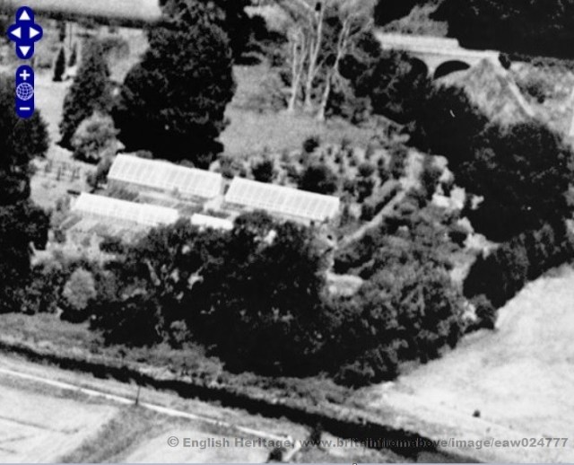 aerial photo Malling Deanery 1949
