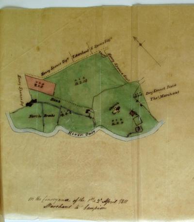 Map Marchant to Campion sale 1811