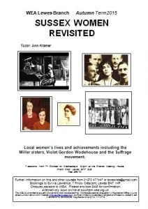 WEA course Sussex Women Revisited