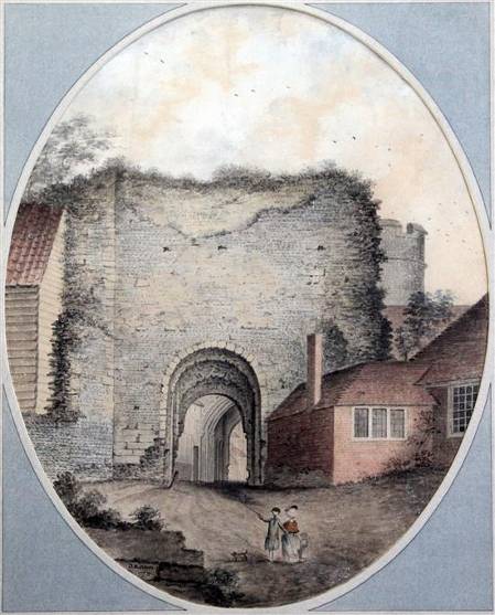 Lewes_Castle_Gateway_Lambert_1772