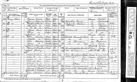 Census for St Ann's parish 1871