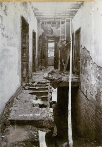 Interior picture after manse fire