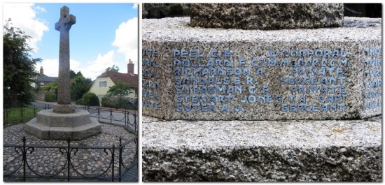 Southover Church war memorial and inscription