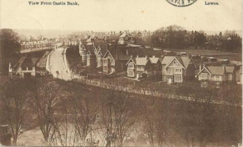 The Avenue, Lewes, 1914 Mezzotint postcard