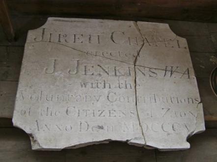 Jireh Temple Lewes foundation plaque