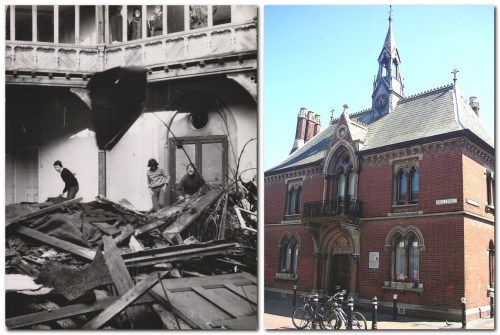 Fitzroy House, Lewes, derelict interior, exterior