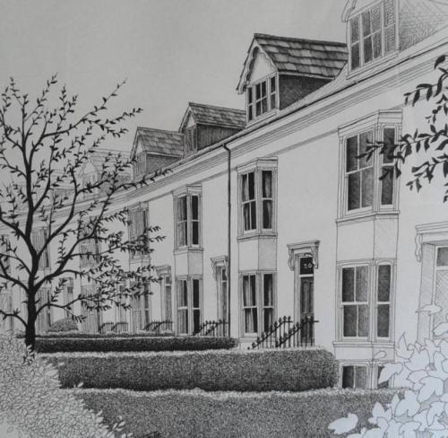 St Anne's Crescent, Lewes, drawing