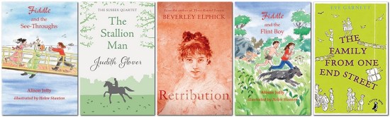 Fiction set in Lewes, book covers