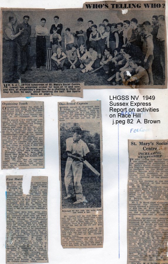 Lewes, Nevill 1949 Activities on Race Hill