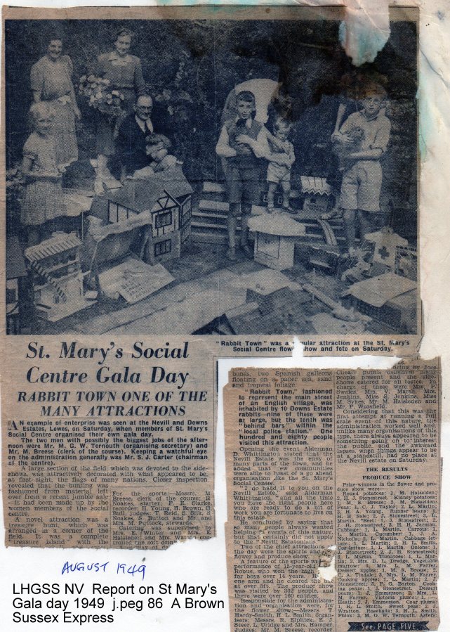 Lewes, Nevill 1949 St Mary's Gala day