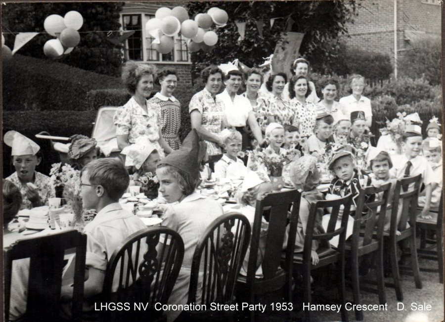 Lewes, Nevill 1953 Hamsey Crescent Coronation Street Party