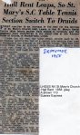 Lewes, Nevill 1958 September St Mary's Church Hall rent