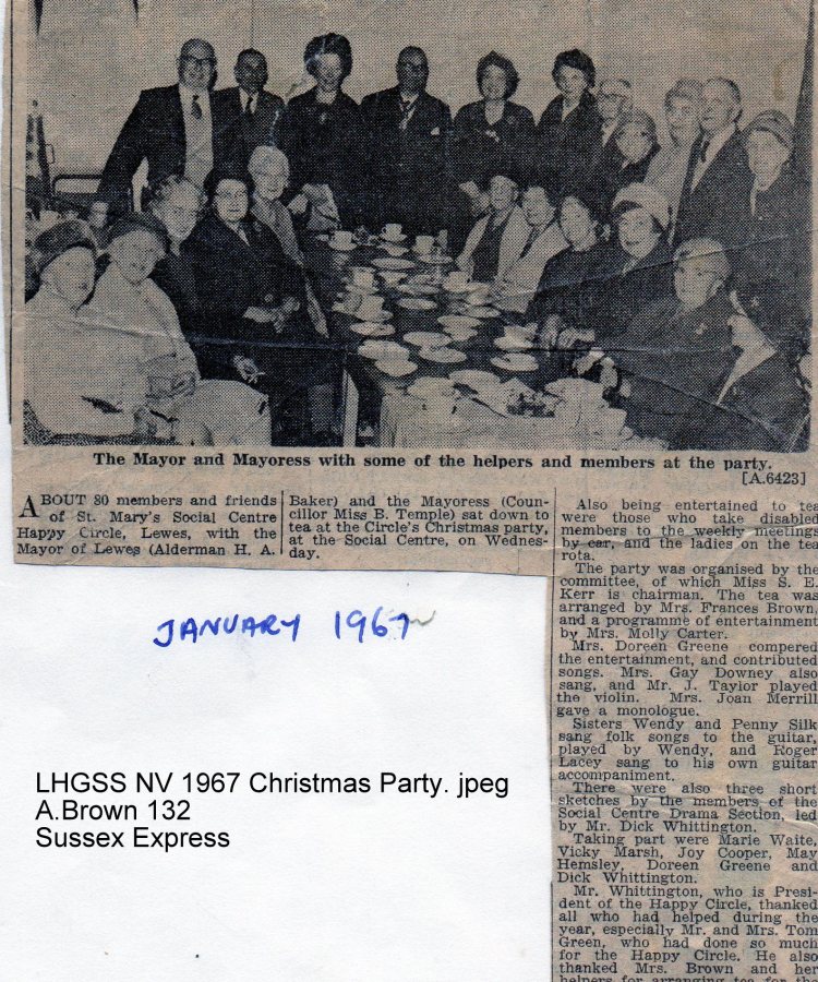 Lewes, Nevill 1967 Christmas Party