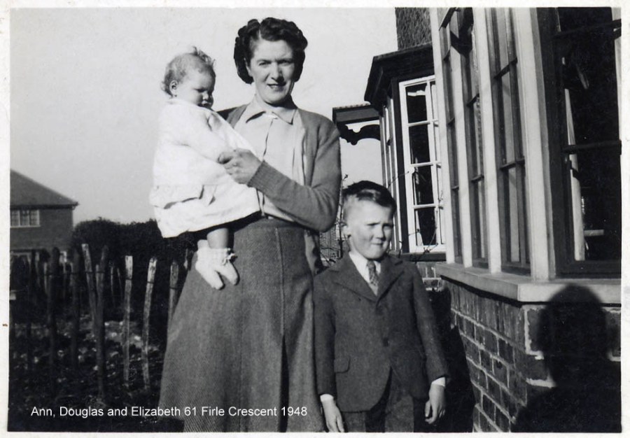 Lewes, Nevill, Firle Crescent, Ann, Douglas and Elizabeth Kilborn 1948