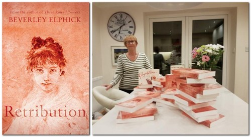 Beverley Elphick with her book 'Retribution'