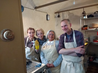 Regency Town House kitchen volunteers