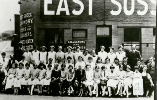 Lewes Steam Laundry staff