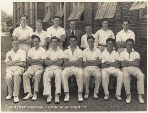 School 1st XI cricket team