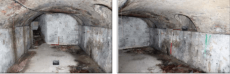 146-147 High Street, Lewes, at Westgate, archaeology, celler, looking south, and southwest