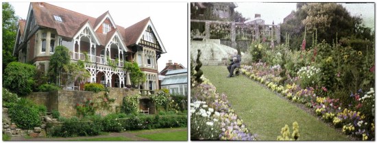 The Croft, Lewes, and John H. Every in garden 1920s