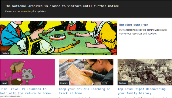 National Archives website
