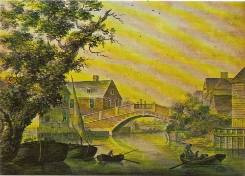 James Lambert view of Lewes Bridge 1781