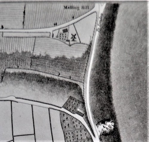 Mill Road, Lewes, map, William Figg 1824