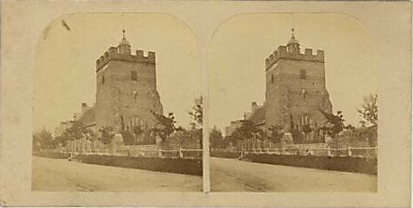 Southover Church, Lewes, Victorian stereo view