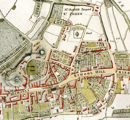Edwards Map of Lewes 1799, SAS Library
