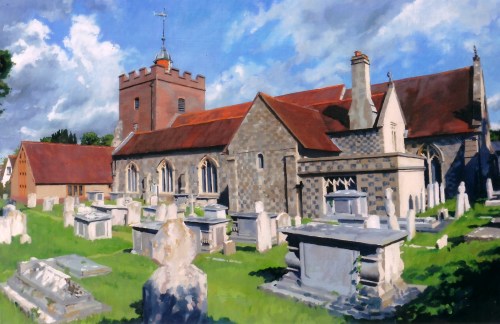 Southover Church from south, by Jeremy Long