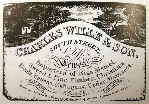 Wille trade card, Lewes