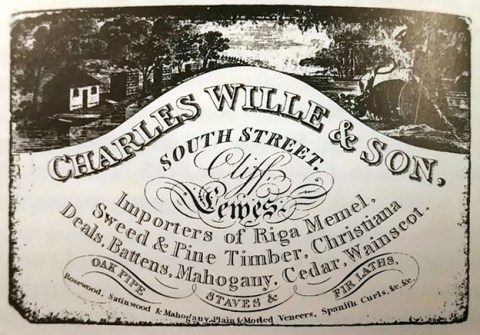 Wille trade card, Lewes