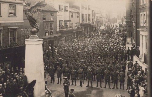 Lewes War Memorial, early postcard