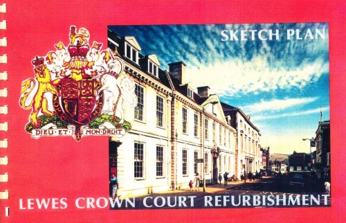 Lewes Crown Court refurbishment sketch plan, 1992-3