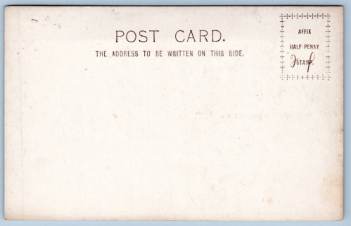 Address side of early postcard