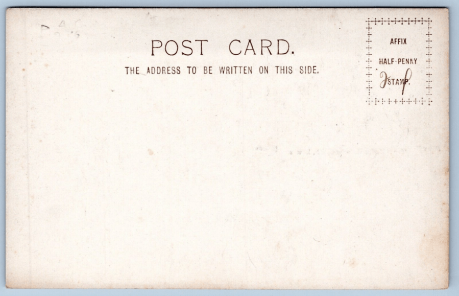 Address side of early postcard